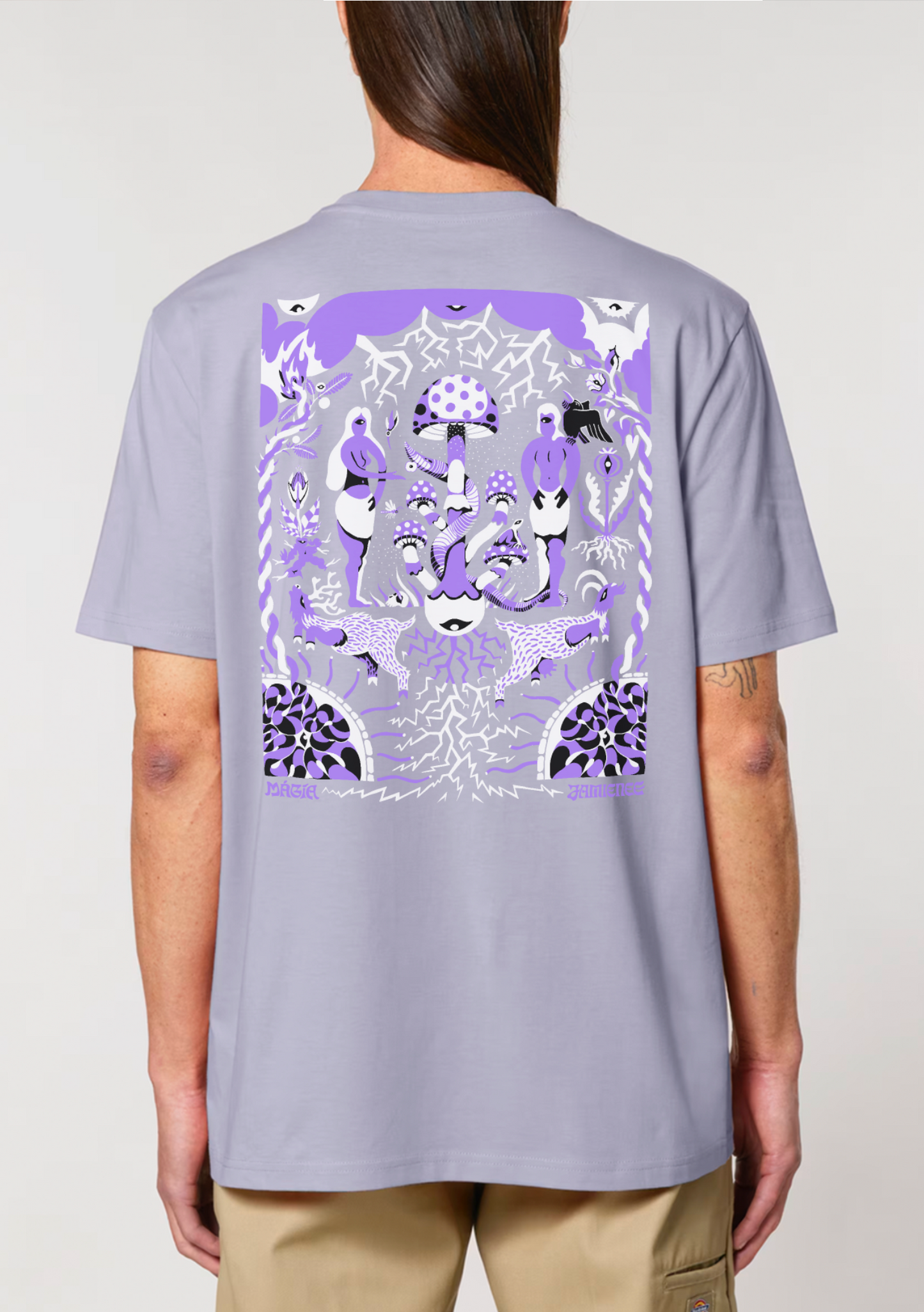 THE SACRED MUSHROOM - T SHIRT MÁGÍA - Lavender (PRE ORDER )