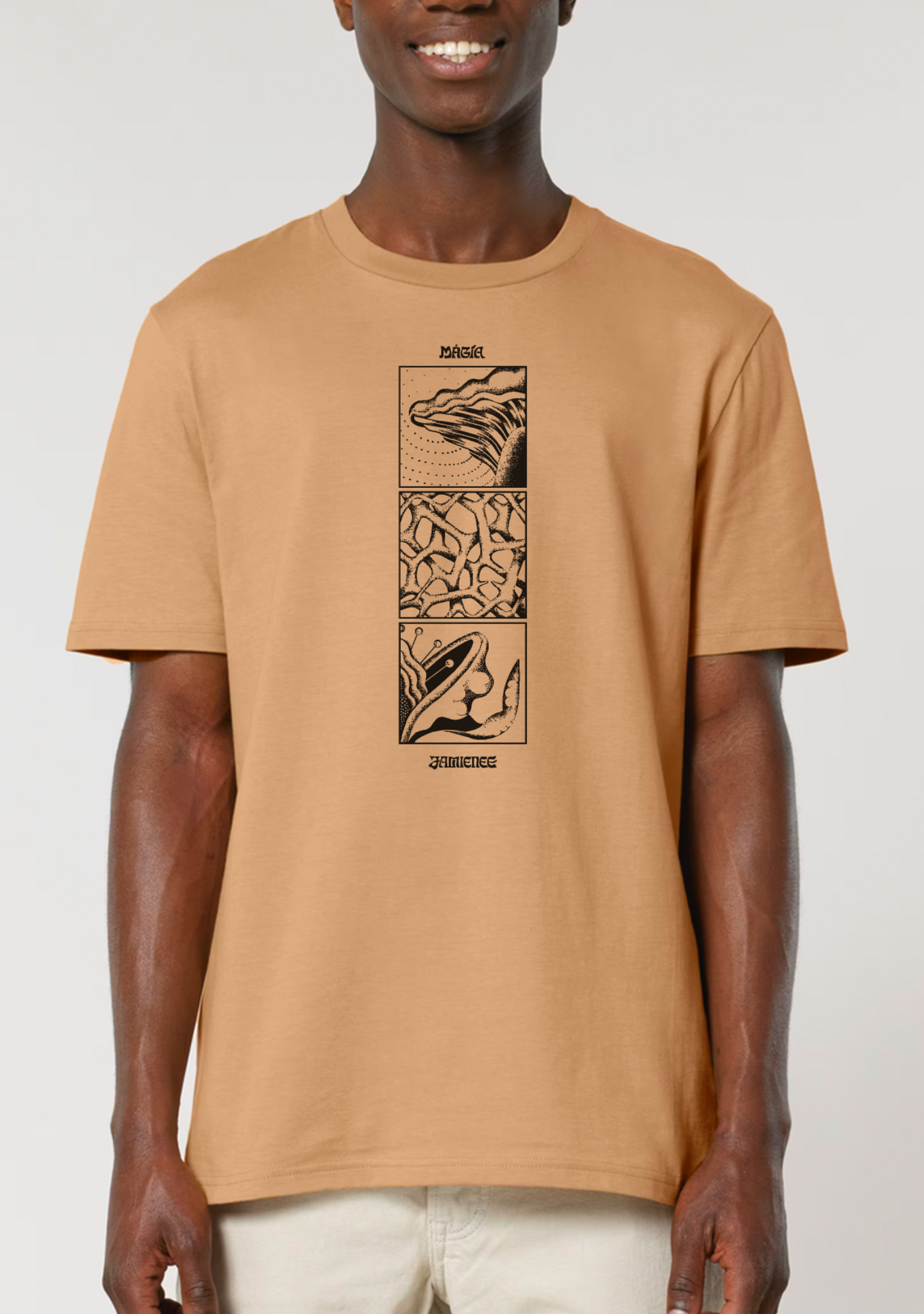 MÁGÍA - T SHIRT - Frontprint - BEIGE (PRE ORDER )