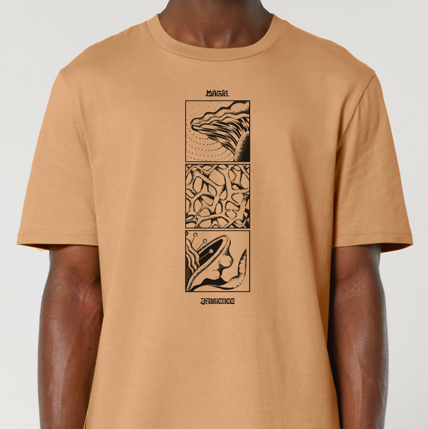 MÁGÍA - T SHIRT - Frontprint - BEIGE (PRE ORDER )